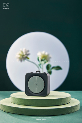 mini小音箱产品摄影 展现3C数码小家电的科技魅力